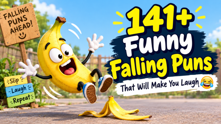 141+ Funny Falling Puns That Will Make You Laugh 😂