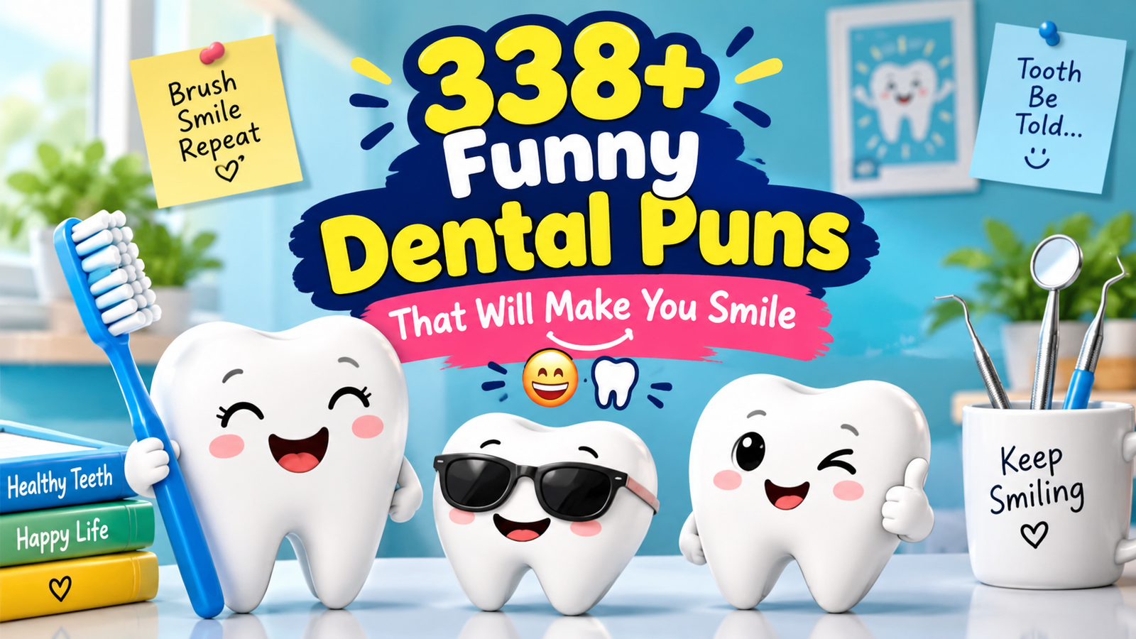 338+ Funny Dental Puns That Will Make You Smile 😁🦷