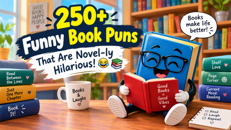 250+ Funny Book Puns That Are Novel-ly Hilarious! 😂📚