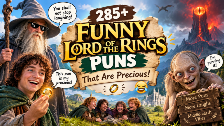 285+ Funny Lord of the Rings Puns That Are Precious! 😂💍