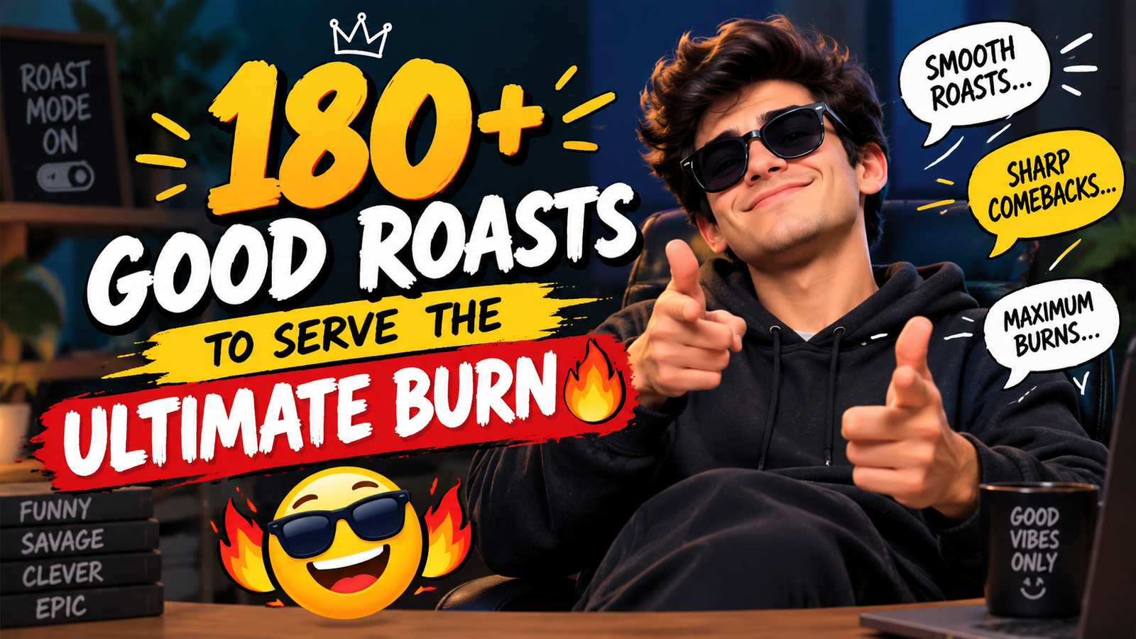 180+ Good Roasts to Serve the Ultimate Burn 😂🔥