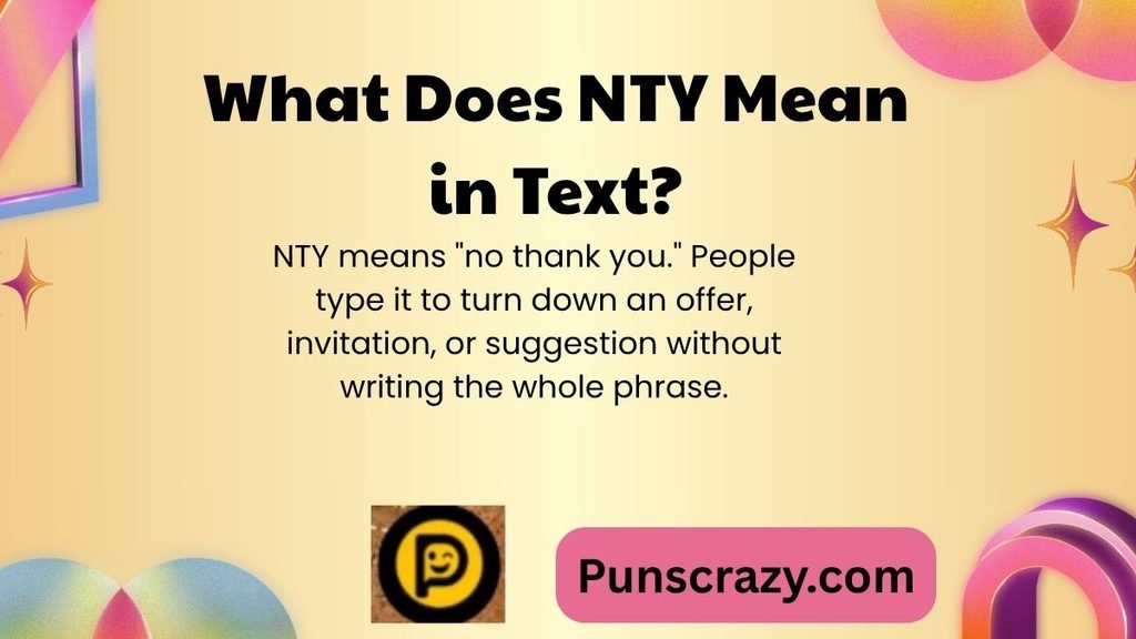 What Does NTY Mean in Text?