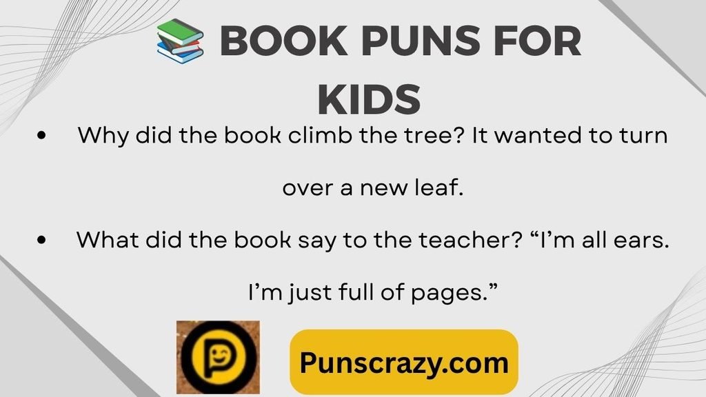📚 Book Puns for Kids